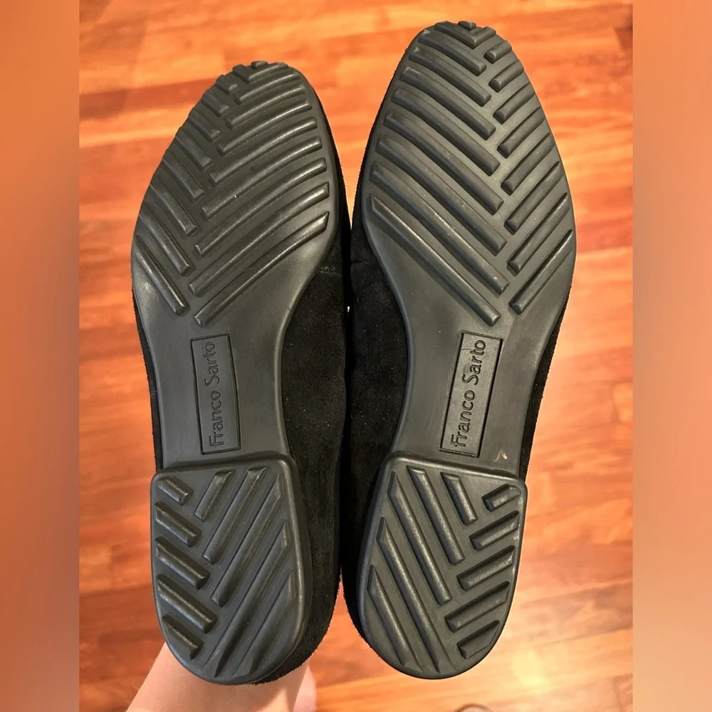 FRANCO SARTO Petola Leather Slip-on In Black Size 8 NWOT